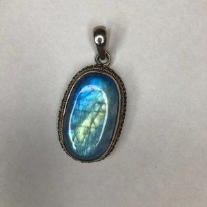 PENDANT - Sterling Silver and Labradorite!
